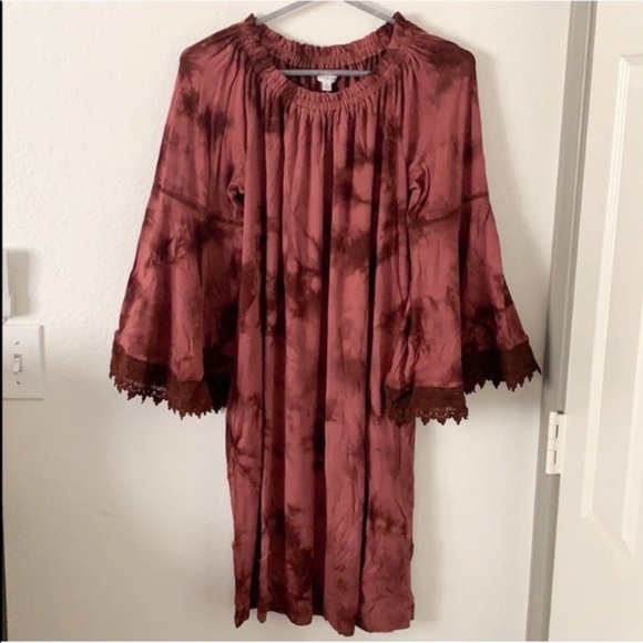 Spirit of Grace Off The Shoulder Tie Dye Dress - Picture 9 of 10